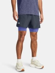 Under Armour Kraťasy UA LAUNCH 5'' 2-IN-1 SHORTS-GRY XXL