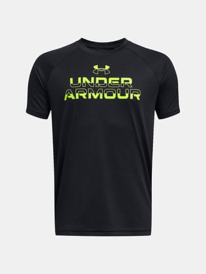 Under Armour Tričko UA Tech Split Wordmark SS-BLK