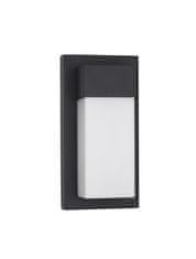 Nova Luce NOVA LUCE venkovní nástěnné svítidlo LETO černý hliník akrylový difuzor LED 18W 3000K 220-240V 120st. IP65 9060202