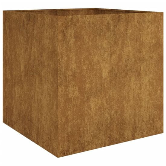 Vidaxl Truhlík 80 x 80 x 80 cm cortenová ocel