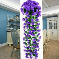 HOME & MARKER® Umělé květiny, Umělá orchidej, Umělé květiny jako živé (4×72×77 cm) | HANGROSE Fialová