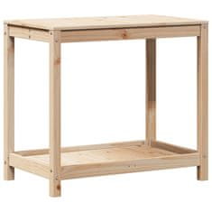 Petromila Přesazovací stůl s policí 82,5x50x75 cm masivní borové dřevo