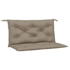 Vidaxl Podušky na zahradní lavici 2ks taupe 100x50x3cm oxfordská látka