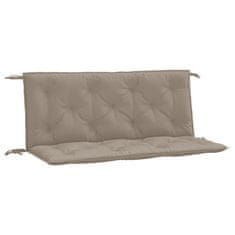 Vidaxl Podušky na zahradní lavici 2ks taupe 120x50x3cm oxfordská látka