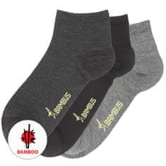 RS unisex letní kotníkové bambusové melírované ponožky 4302020 3pack, 35-38
