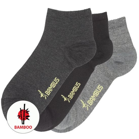 RS unisex letní kotníkové bambusové melírované ponožky 4302020 3pack