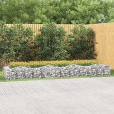 Petromila Klenutý gabion vyvýšený záhon 400x100x50 cm pozinkované železo