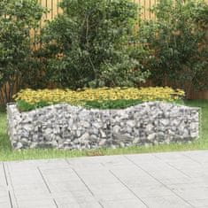 Petromila Klenutý gabion vyvýšený záhon 200x100x50 cm pozinkované železo