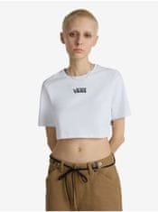 Vans Bílý dámský crop top VANS Flying V Crew Crop II M