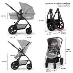 Kinderkraft kočárek MOOV CT 3IN1 MINK PRO 2024 GREY