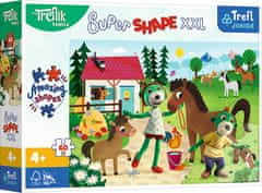 Trefl Puzzle Super Shape XXL Treflíci na koňské farmě 60 dílků