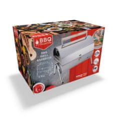 BBQ Collection ED-286635 Gril na dřevěné uhlí skládací nerez 34 cm x 22 cm