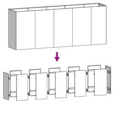 Vidaxl Zahradní vyvýšený záhon 200 x 40 x 80 cm cortenová ocel