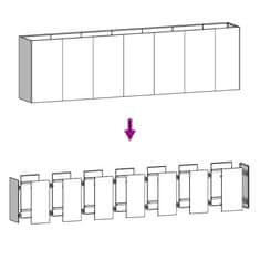 Vidaxl Zahradní vyvýšený záhon 280 x 40 x 80 cm cortenová ocel