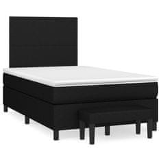shumee Box spring postel s matrací černá 120x190 cm textil