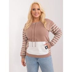 RELEVANCE Dámská halenka plus size se zavazováním tmavě béžová RV-BZ-9147.58_406832 Univerzální