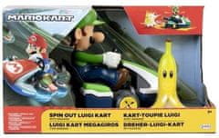 Jakks Pacific Mario Kart Spinout autíčko s figurkou Luigi 