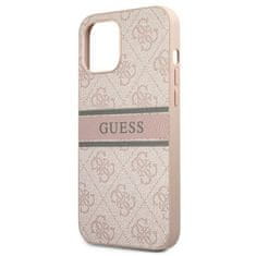 Guess GUHCP12M4GDPI hard silikonové pouzdro iPhone 12 / 12 Pro 6.1" pink 4G Stripe