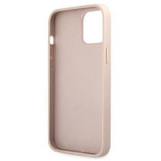 Guess GUHCP12M4GDPI hard silikonové pouzdro iPhone 12 / 12 Pro 6.1" pink 4G Stripe