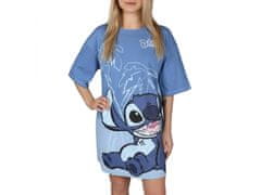 sarcia.eu Stitch Disney Modrá, dámská košile na spaní, bavlněná noční košile XS
