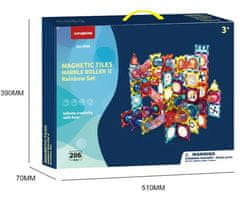 iMex Toys Magnetická stavebnice - kuličková dráha 206 ks