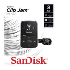 SanDisk MP3 přehrávač Clip Jam 8GB, černý