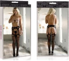 XSARA Garter stocking punčochy s otevřeným rozkrokem - 75342708