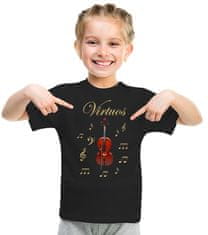 STRIKER Dětské tričko virtuos violončelo Dětská velikost: 10 let