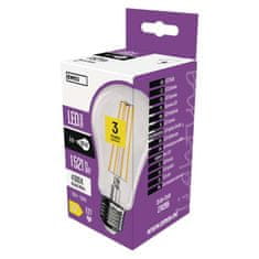 Emos LED žárovka Filament A60 / E27 / 11 W (100 W) / 1 521 lm / neutrální bílá