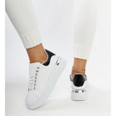 Bílá sportovní obuv s černou vložkou velikost 41