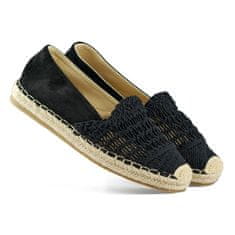 Černé kostkované espadrilky classic velikost 39