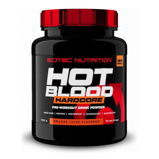 Scitec Nutrition Hot Blood HARDCORE, 700 g Příchuť: Pomerančový džus