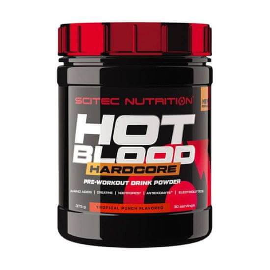 Scitec Nutrition Hot Blood HARDCORE, 375 g Příchuť: Tropický punč