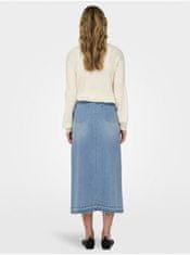 Jacqueline de Yong Světle modrá dámská džínová midi sukně JDY Bella XL