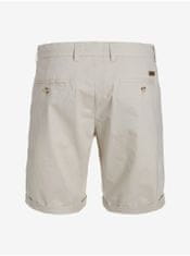 Jack&Jones Krémové pánské chino kraťasy Jack & Jones Marco M