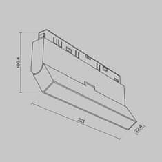 MAYTONI MAYTONI Kolejnicový systém Basis Rot Magnetic track system Exility 12W 120d TR036-4-12WTW-DD-W