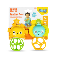 Oball Hračka Kousátka Soother Pals Easy-Grasp 2ks 3m+