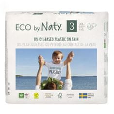 ECO by Naty 3x Pleny jednorázové 3 (4-9 kg) 30 ks