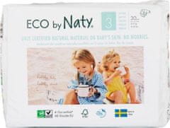 ECO by Naty 3x Pleny jednorázové 3 (4-9 kg) 30 ks