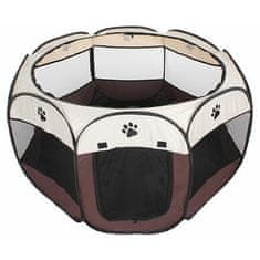 Pet Octagonal ohrádka pro psy hnědá varianta 42941