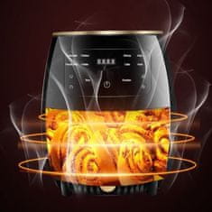 Cheffinger Cheffinger CF-AFRY4.5: 1400W Digital LED Air Fryer - 4.5 Liters Black