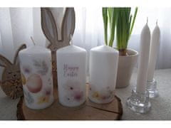 Válec 60x120mm Happy Easter II mix, svíčka