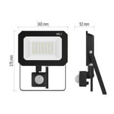 Emos LED REFLEKTOR SIMPO 30W, 3000Lm, 4000K, PIR