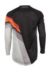 YOKO Motokrosový dres VIILEE černo/bílý/oranžový L