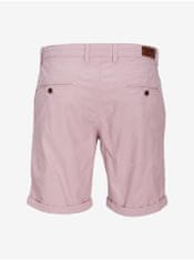 Jack&Jones Světle růžové pánské chino kraťasy Jack & Jones Fury S