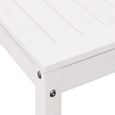 Petromila Přesazovací stůl s policí bílý 82,5x50x75 cm masivní borovice