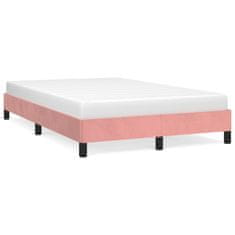 shumee Rám postele růžový 120 x 190 cm samet