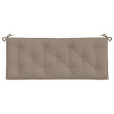 Vidaxl Podušky na zahradní lavici 2ks taupe 120x50x3cm oxfordská látka