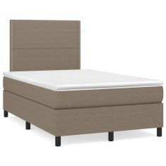 shumee Box spring postel s matrací taupe 120x190 cm textil