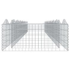 Petromila Klenutý gabion vyvýšený záhon 800x100x50 cm pozinkované železo